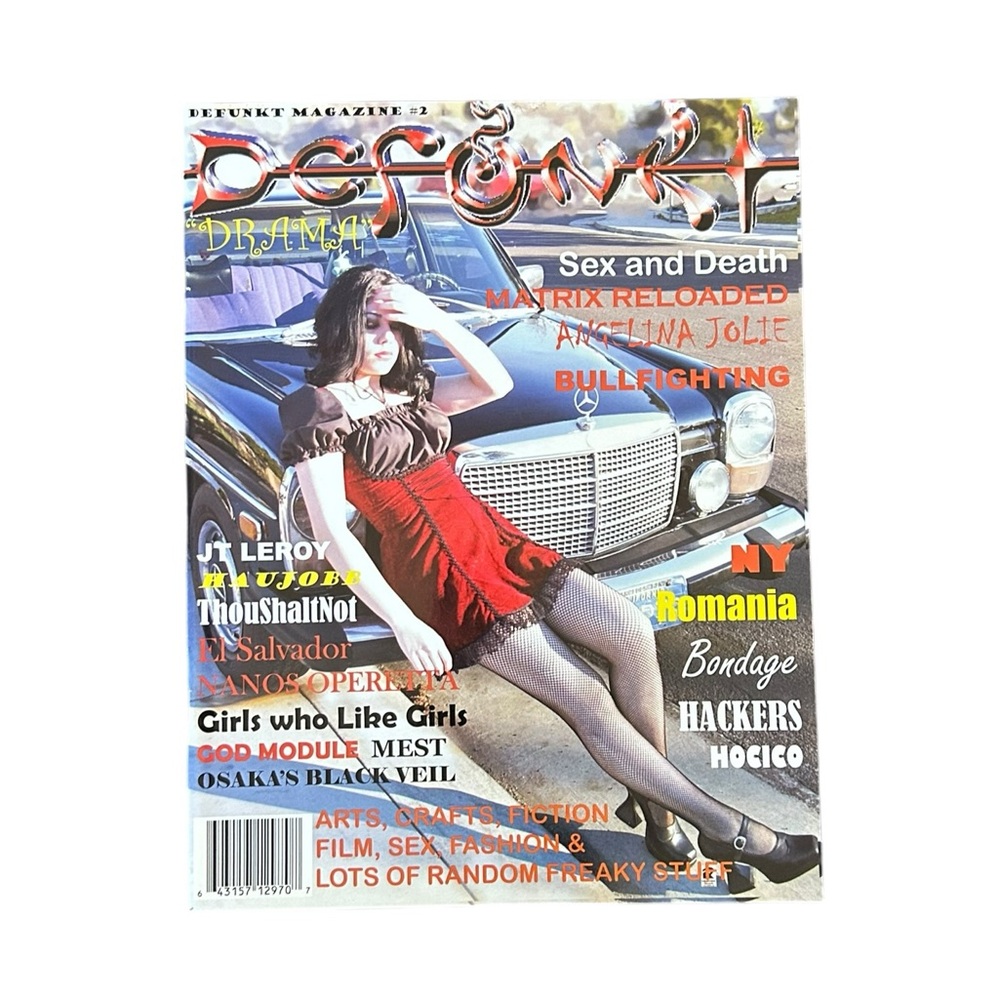 Vintage Y2K Defunkt Magazine Issue 2 2003 Goth Indie Alternative Alt Subculture